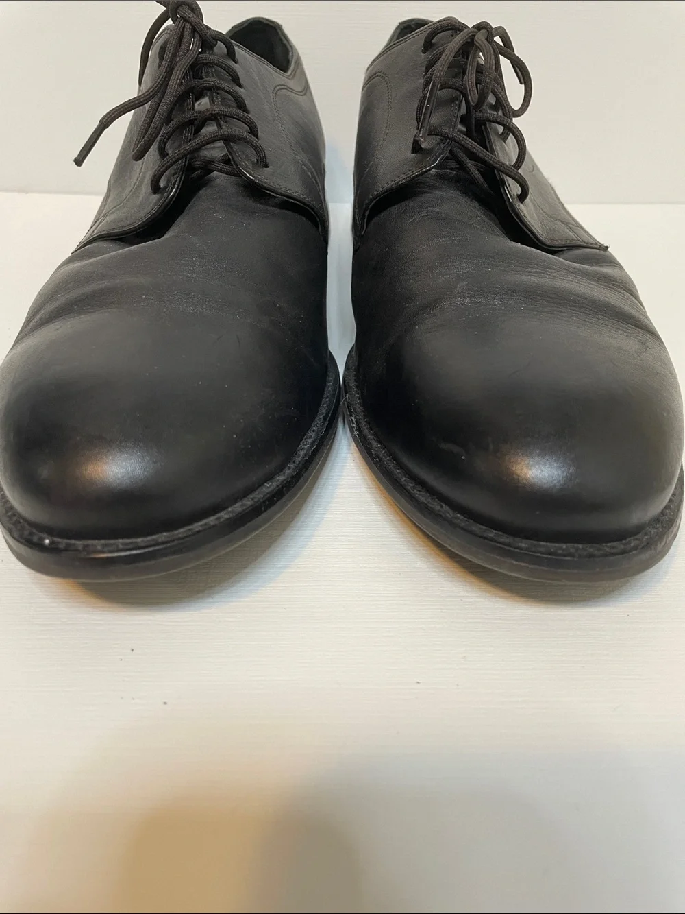 Cole Haan Black Leather Oxford Lace-Up Dress Shoes